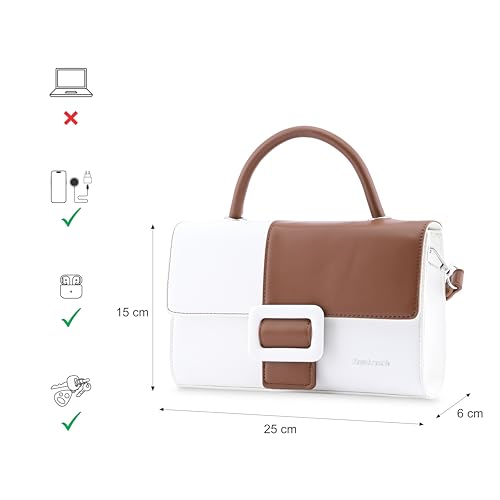 Fastrack Women's Western (White + Tan)