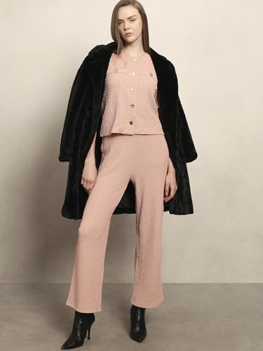 VERO MODA Womens Wide Leg Pants Misty Rose