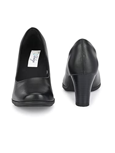 Delize Black women heeled ballerinas 64060 (Black, UK Footwear Size System, Adult, Women, Numeric, Medium, 9)