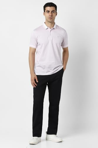 Van Heusen Men's Regular Fit T-Shirt (VHKPFRGFR76214_Pink