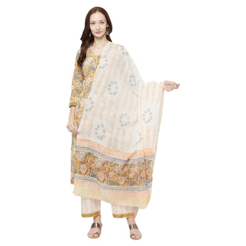 AFSA Women Summer Collection Cotton Printed Unstitched Dress Material With Dupatta