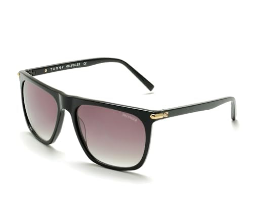 Tommy Hilfiger Gradient Square Men's Sunglasses - (TH 2584 C2 Bkgdgr-35 57 S |57| Green Color Lens)