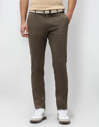 U.S.Polo Association Men's Slim Fit Textured Trousers