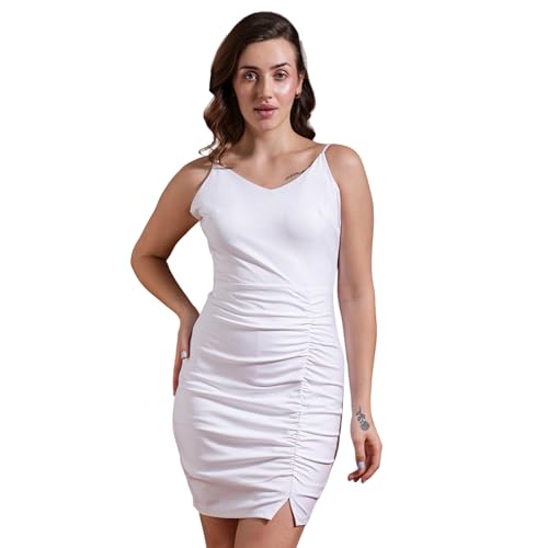 Globus Women Dress (3641932002_White_S)