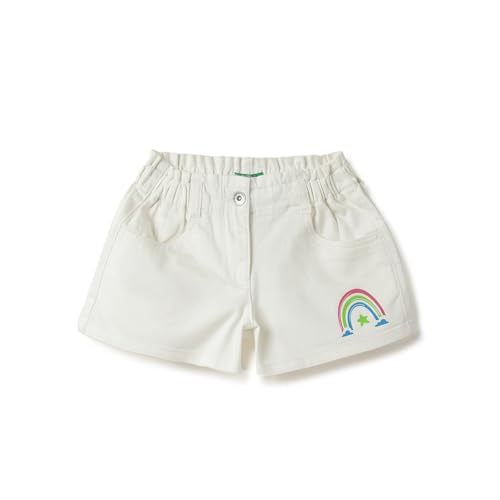 UNITED COLORS OF BENETTON Solid Regular Fit Denim Shorts (Size: 3-4 Years)-25P4DENC0904I101
