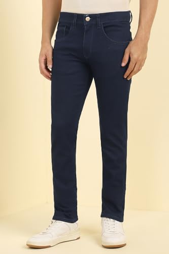 Allen Solly Men Navy Dark Wash Jeans
