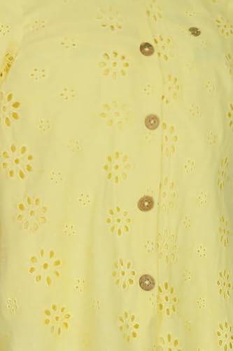 Allen Solly Girl's Cotton Modern Knee-Length Dress (AGDRPRGF567329_Yellow