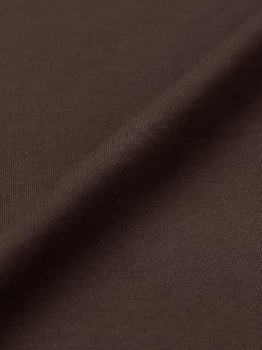 The Souled Store NASA: Man On The Moon Men and Boys Short Sleeve Round Neck Dark Brown Embellished Casual Lightweight Drop Shoulder Streetwear Trendy Oversized T-Shirts