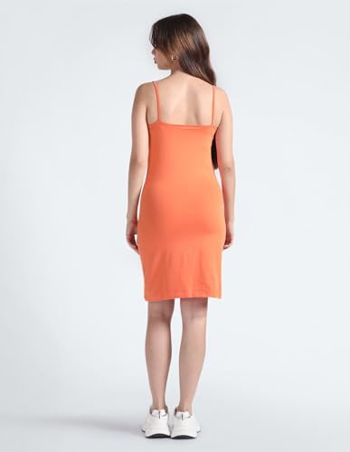 Calvin Klein Womens Orange Color Dress (L)