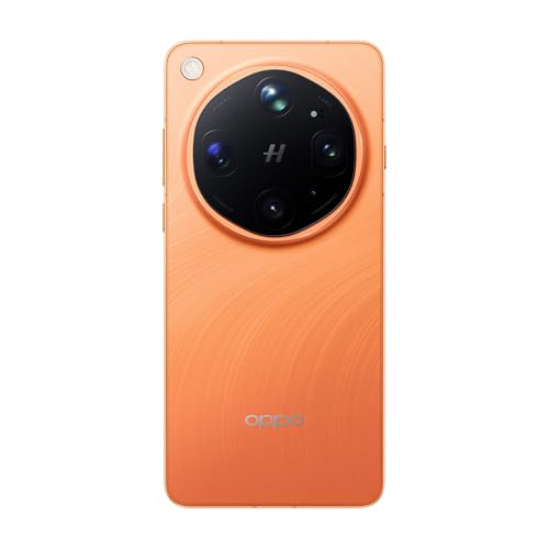 Oppo Find X9 Ultra 5G (Canyon Orange, 12GB, 512GB) | Hasselblad 50MP 10× Ultra-Sensing Optical-Zoom Telephoto | Dual 200MP | 8K Video | Snapdragon 8 Elite Gen 5 | 7050mAh 100W