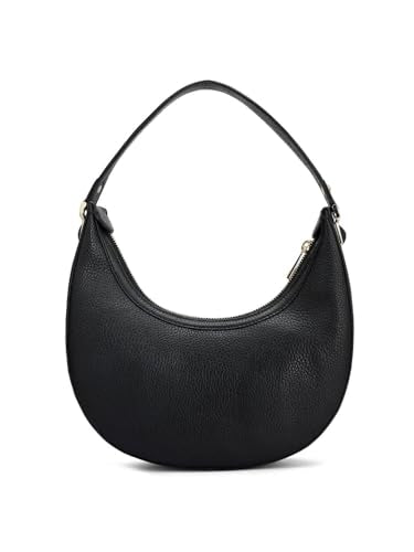 Da Milano Genuine Leather Black Hobo (Small) (01686OL)