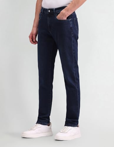 Arrow New York Men's Fitted Jeans (ANAIJN2667_Indigo