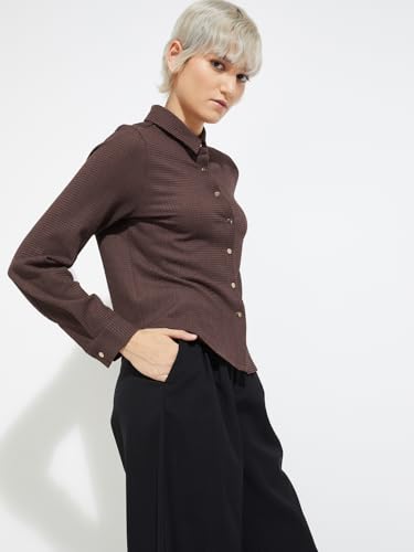 Max Women's Regular Fit Shirt (PA25SHRT08_Brown