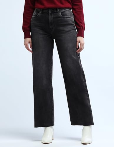 U.S. POLO ASSN. Women's Loose Jeans (UWAW24JEN236 Dark Grey