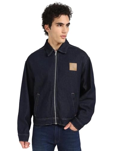 Solid Relaxed Fit Cotton Jacket