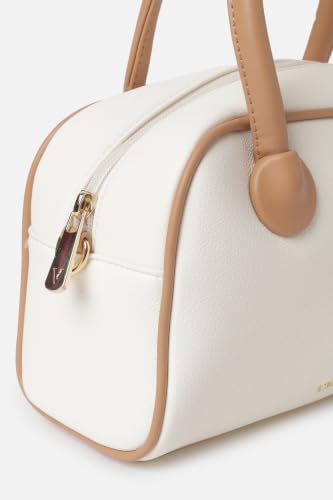 Women White Textured Casual Sling Bag