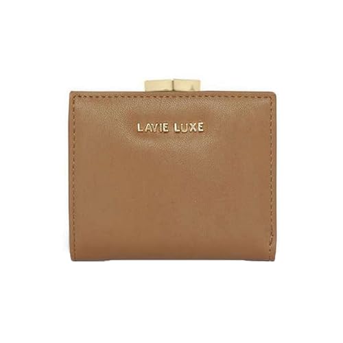 Lavie Zipper Frame PU Women's Casual Wear Wallet (Brown, Small)