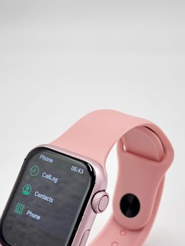 MICROMINI X10 Mini Kids Smart Watch 2.19 Inch Infinite Display | Wireless Charging | Dual Pink Band | Fitness Tracker with Heart Rate & Sleep Monitor | Stylish Smartwatch