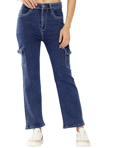 Aarika Girls Casual Blue Colour Solid Denim Jeans-(12-15 Years)-(DN-PANT-AD-053-BLUE-30)