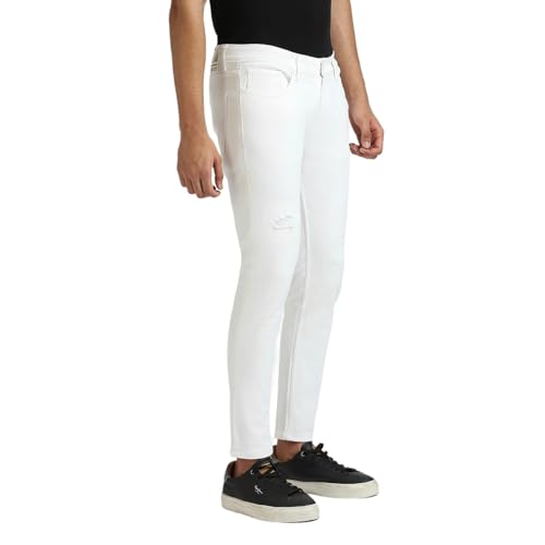 Pepe Jeans Men's Skinny Jeans (PM208133P578_White
