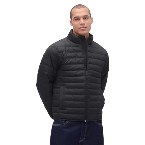 GAP Men solid full sleeve standard fit jacket,Black,XL