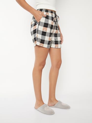 Max Women Checked Sleepwear Shorts (Multicolour_M)