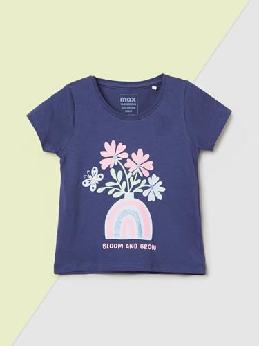 Max Girls Printed T-Shirt - Pack of 3 (Pink_18-24 M)