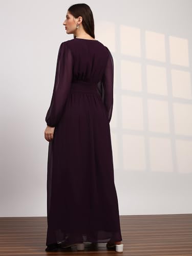 Globus Women Dress (8909389034571_Burgundy_S)