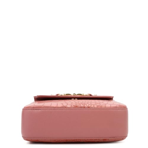 Da Milano Leather Sling Bag for Women - Rose Pink