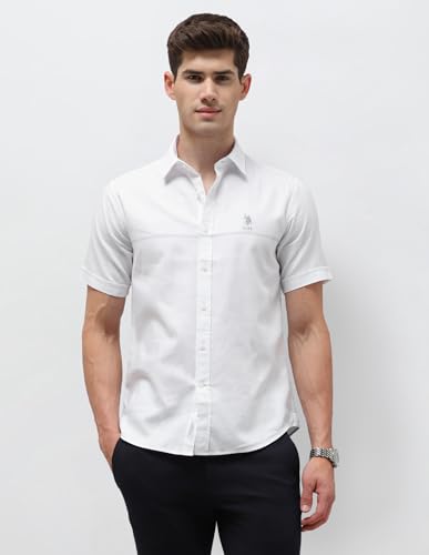 U.S.Polo Association Men's Twill Regular Fit Shirt