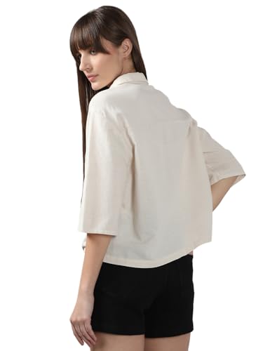 Vero Moda Women's Regular Fit White Shirt