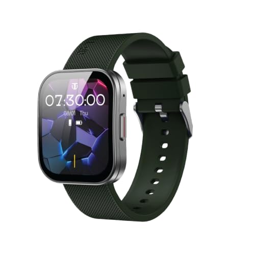 Titan ZEAL 2.0 Smartwatch with 1.85” AMOLED Display,60Hz Refresh Rate,Infinite AI Watch Faces,AI Chat,AI Voice assistant,Smart Hydration,Multiple Menu Styles,QR Hub,100+ Multisports,BT Calling- Green