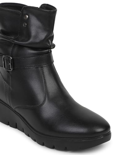 ELLE Women Boot,Black,UK-6