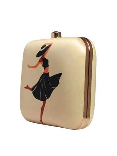 Artklim Dancing Women Potrait Printed Clutch