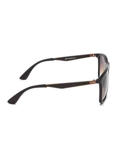 IRUS sunglasses| 100% UV protected | Gradient | Full Rim | Square | Men | Large | Shiny Brown Polycarbonate Frame | Brown Gradient Polycarbonate Lens