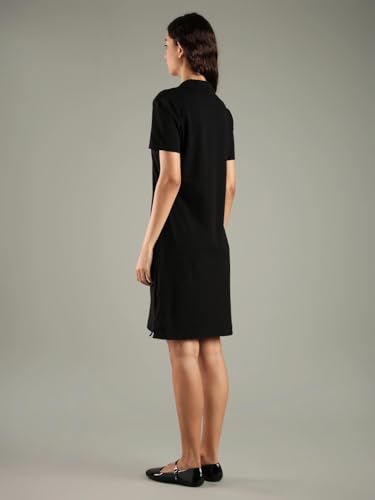 Tommy Hilfiger Cotton Polo Collar T-Shirt Dress Black