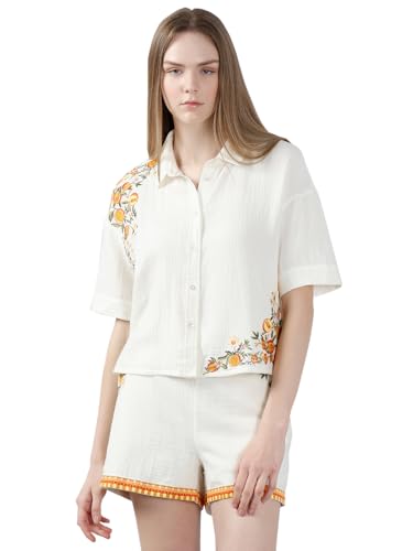 VERO MODA Women's Regular Fit White Shirt