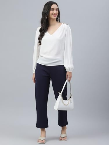 W Strechable Slim Pants for Women | Trousers for Women | W for Woman