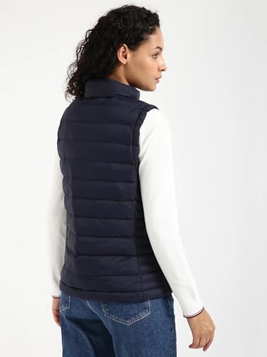 Tommy Hilfiger Women's A-Line Coat (76J5330_Blue_L)