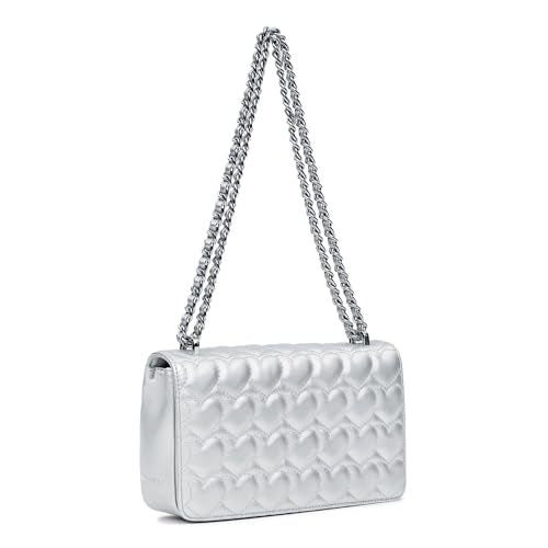 Miraggio Desire Solid Quilted Shoulder Bag with Adjustable Crossbody/Sling Chain Strap