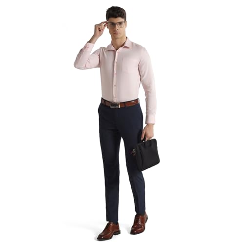 blackberrys Men B-91 Fit (Super Slim) Formal Trouser Navy