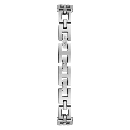 Guess Gb Lady G Analog Watch for Women with Silver Round Dial & Silver Stainless Steel Bracelet Band Water Resistant Women's Wrist Watches - GW0549L1