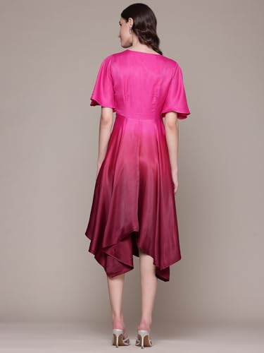 Label RITU KUMAR Pink Bianca Ombre Dress