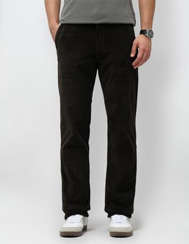 U.S.Polo Association Men's Riley Straight Fit Corduroy Trousers (USTRO071R_Green_40)