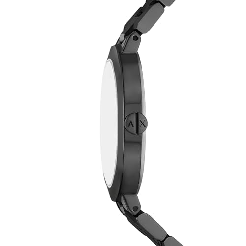 Armani Exchange Stainless Steel Analog Black Dial Women's Watch-Ax5173, Band Color:Black