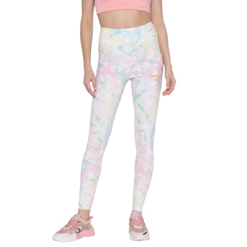GUESS Women White Printed Legging_7617076240518