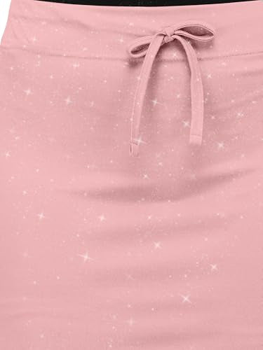VALLEY Shimmer Stretchable Saree Shapewear Petticoat for Women, Cotton Blended,Petticoat,Skirts for Women,Shape Wear Dress for Saree (Rose Pink, L)
