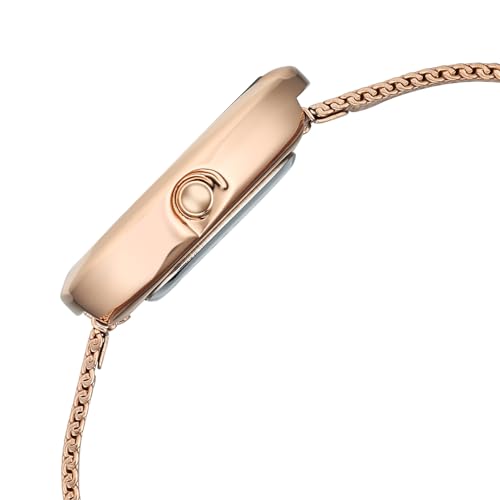 Fastrack Vyb Prodigy Quartz Analog Grey Dial Rose Gold Stainless Steel Strap Watch for Women - FV60073WM02W