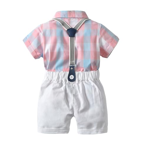 Hopscotch Cotton Blend Boys Checkered Print Shirt Shorts Set In Multi Color For Ages 2-3 Years Multicolour