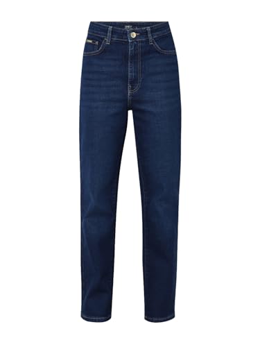 ONLY Women's Straight Fit Mid Rise Blue Jeans